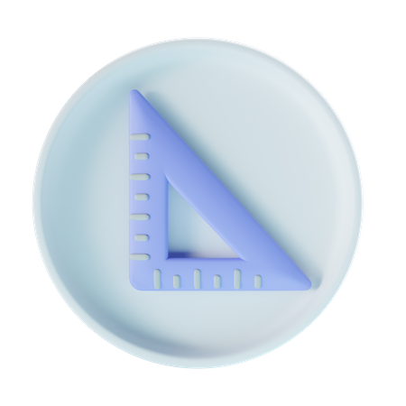 Esquadro  3D Icon