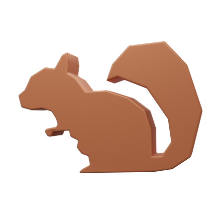 Esquilo  3D Icon