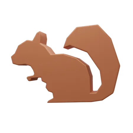 Esquilo  3D Icon