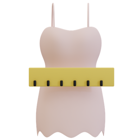 Illustration d'essayage de robe de mariée  3D Icon