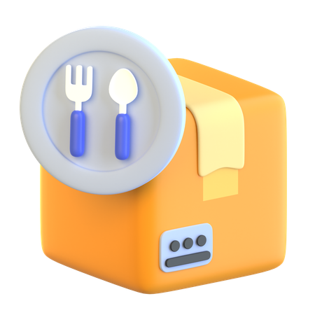 Lebensmittellieferservice  3D Icon