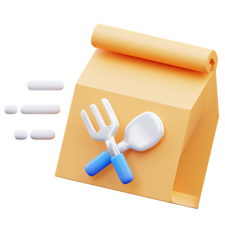 Lebensmittellieferservice  3D Icon