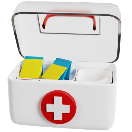 Essential Camping Medicine Box  3D Icon