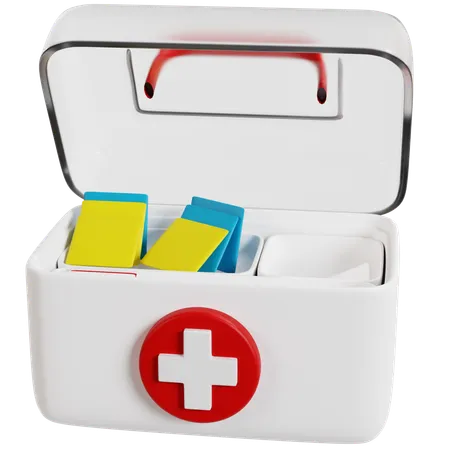 Essential Camping Medicine Box  3D Icon