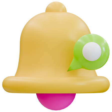 Essential Notification Bell  3D Icon