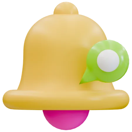 Essential Notification Bell  3D Icon