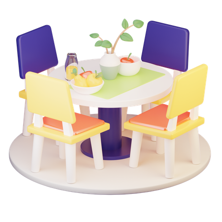 Esstisch  3D Icon