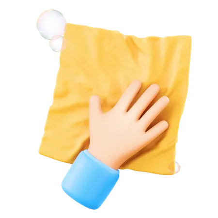 Essuyage des mains  3D Icon