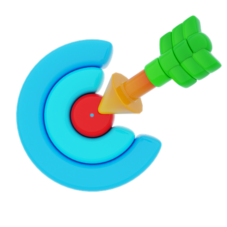 Establecimiento de objetivos comerciales  3D Icon