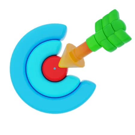 Establecimiento de objetivos comerciales  3D Icon