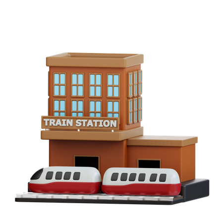 Estação  3D Icon