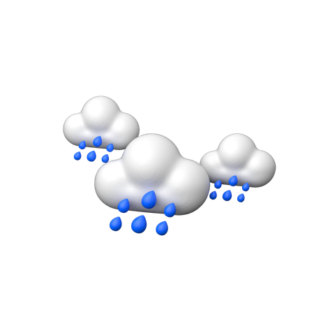Estação chuvosa  3D Icon