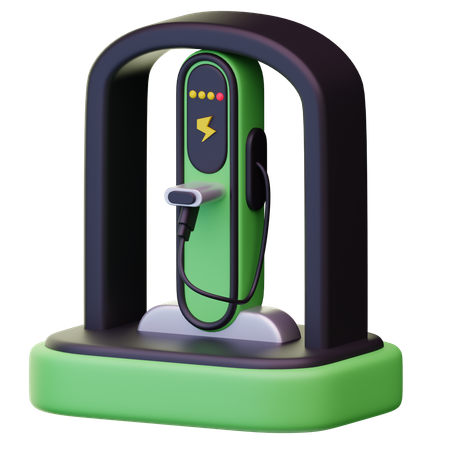 Estação de energia renovável  3D Icon