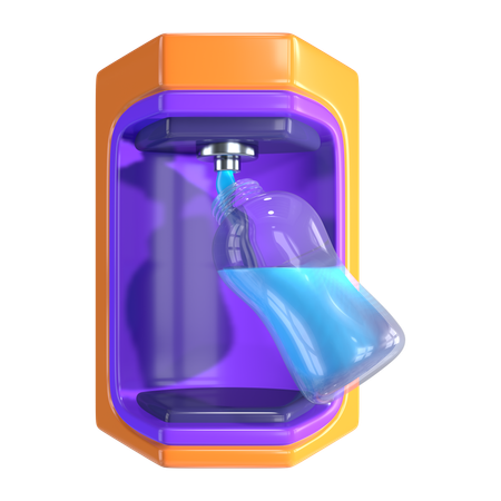 Estação de recarga de garrafas de água  3D Icon