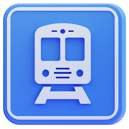 Estação de trem  3D Icon