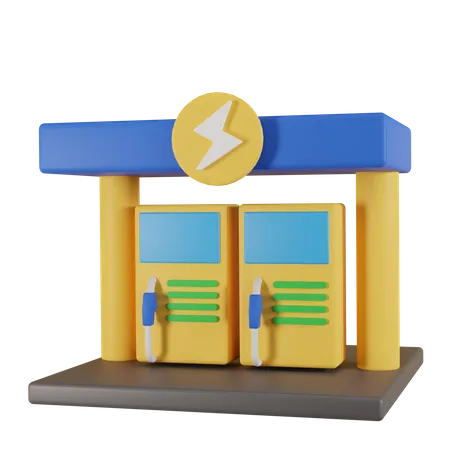 Estação Elétrica  3D Icon