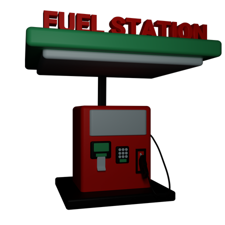 Gasolinera  3D Icon