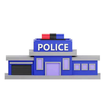 Estación de policía  3D Icon