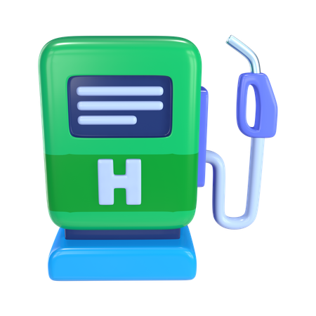 Estación de servicio de hidrógeno  3D Icon