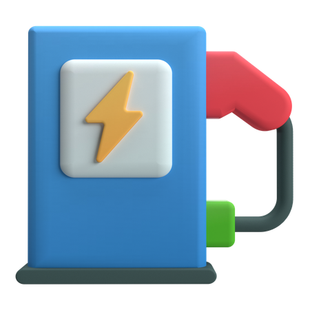 Estación Eléctrica  3D Icon