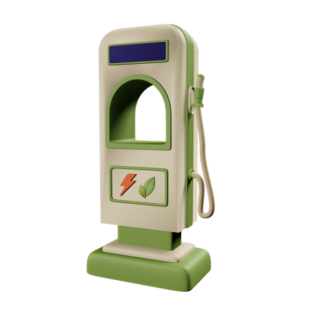 Estación Eléctrica  3D Icon