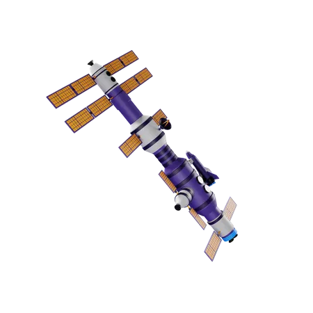 Estación Espacial  3D Illustration