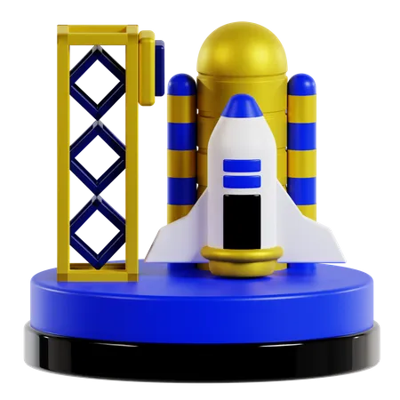 Estación Espacial  3D Icon