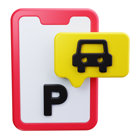 Aplicativo de estacionamento  3D Icon