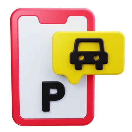 Aplicativo de estacionamento  3D Icon