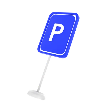 Placa de estacionamento  3D Icon