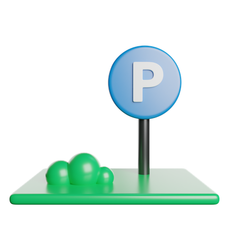 Estacionamiento  3D Icon