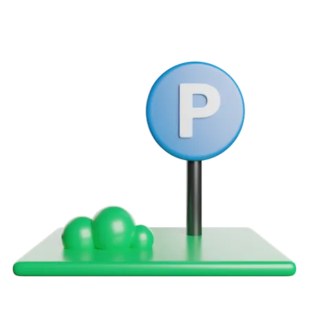 Estacionamiento  3D Icon