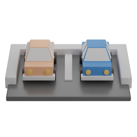 Estacionamiento  3D Illustration