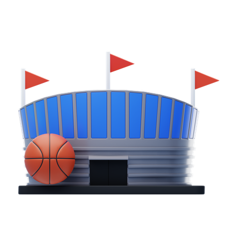 Estadio de baloncesto  3D Icon