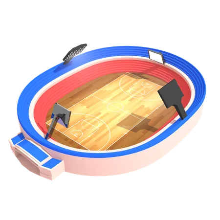 Estadio de baloncesto  3D Icon