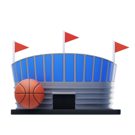 Estádio de basquete  3D Icon