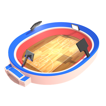 Estádio de basquete  3D Icon