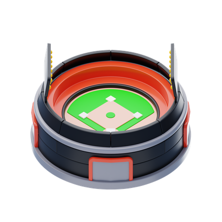 Estadio de baseball  3D Icon