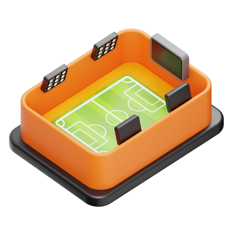 Estadio de fútbol  3D Icon