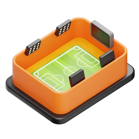 Estadio de fútbol  3D Icon