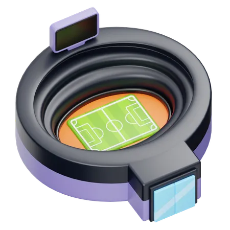 Estadio de fútbol  3D Icon