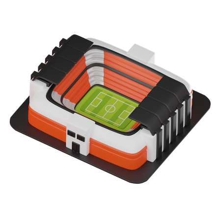 Estadio de fútbol  3D Icon