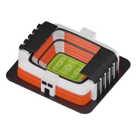 Estadio de fútbol  3D Icon