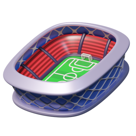 Estadio de fútbol  3D Icon