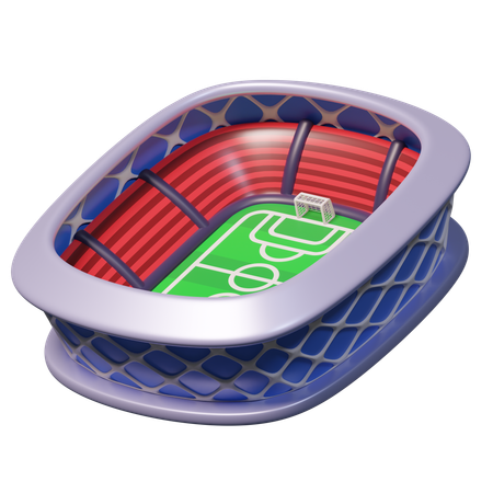 Estadio de fútbol  3D Icon