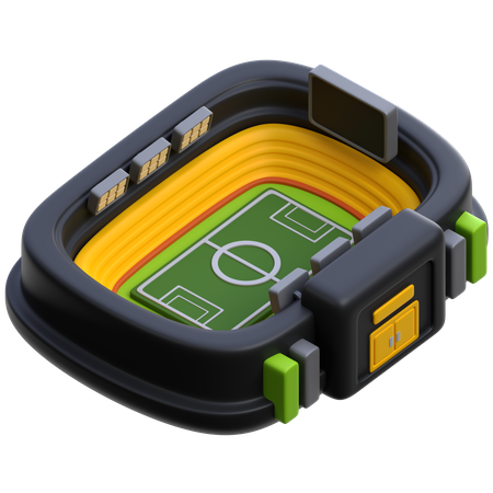 Estadio de fútbol  3D Icon