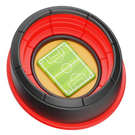 Estádio de futebol  3D Icon