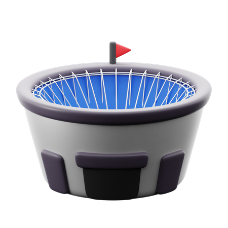 Estádio de futebol  3D Icon