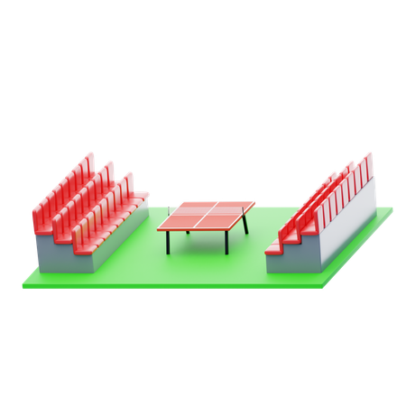 Estadio de tenis de mesa  3D Icon