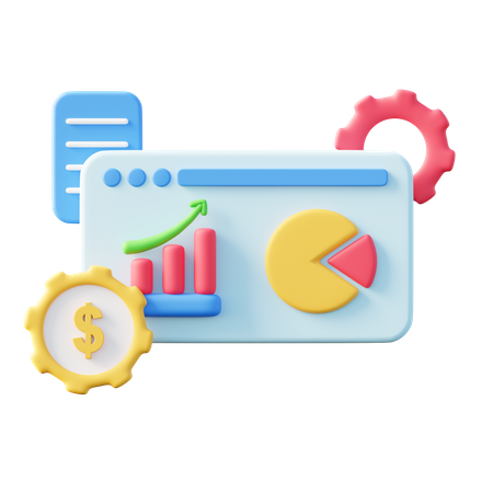 Estadística  3D Icon